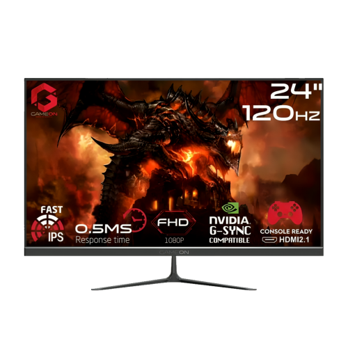 GAMEON GOES24FHD120IPS 24 inch Gaming Monitor, 2.1 HDMI, Built-in-Speakers, Black GAMEON GOES24FHD120IPS 24 inch Gaming Monitor, 2.1 HDMI, Built-in-Speakers, Black