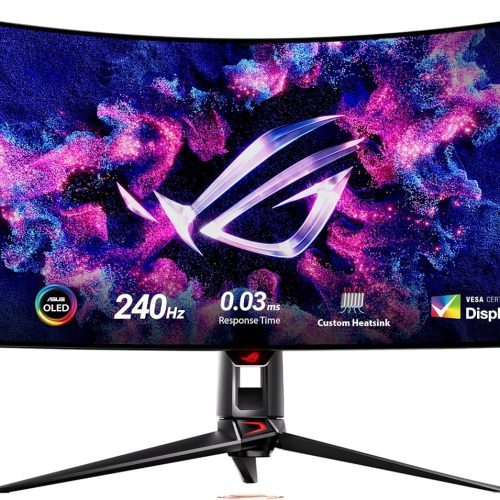 ASUS ROG Swift OLED PG39WCDM – 39" UWQHD Curved Gaming Monitor, 240Hz, 0.03ms, HDR, G-SYNC/FreeSync, HDMI 2.1, USB-C 90W ASUS ROG Swift OLED PG39WCDM – 39" UWQHD Curved Gaming Monitor, 240Hz, 0.03ms, HDR, G-SYNC/FreeSync, HDMI 2.1, USB-C 90W