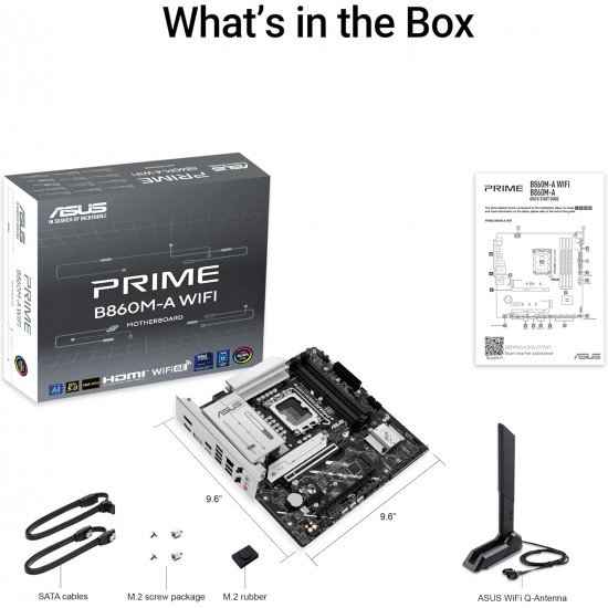 ASUS PRIME B860M-A WIFI | Intel Micro-ATX DDR5 Motherboard ASUS PRIME B860M-A WIFI | Intel Micro-ATX DDR5 Motherboard