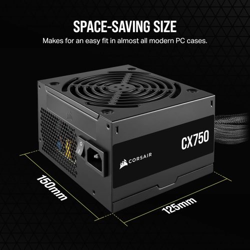 Corsair CX Series™ CX750 750 Watt 80 PLUS Bronze ATX Power Supply Corsair CX Series™ CX750 750 Watt 80 PLUS Bronze ATX Power Supply