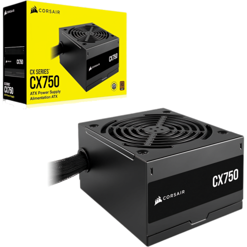Corsair CX Series™ CX750 750 Watt 80 PLUS Bronze ATX Power Supply Corsair CX Series™ CX750 750 Watt 80 PLUS Bronze ATX Power Supply