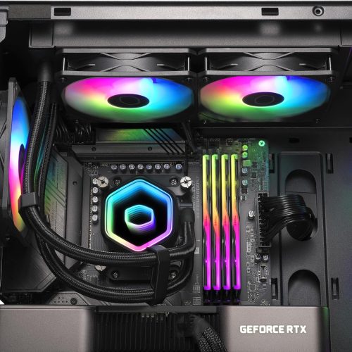 Cooler Master 240mm MasterLiquid 240 Core II ARGB Black Intel/AMD CPU Liquid Cooler Cooler Master 240mm MasterLiquid 240 Core II ARGB Black Intel/AMD CPU Liquid Cooler