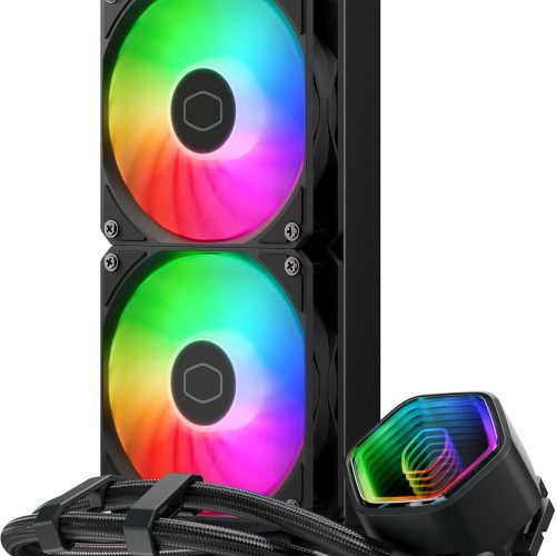 Cooler Master 240mm MasterLiquid 240 Core II ARGB Black Intel/AMD CPU Liquid Cooler Cooler Master 240mm MasterLiquid 240 Core II ARGB Black Intel/AMD CPU Liquid Cooler