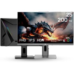 GameOne G1F25F200 25" FHD IPS, 200Hz, 0.5ms Response Time Gaming Monitor