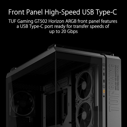  ASUS TUF Gaming GT502 Horizon ARGB Black Mid Tower Gaming Case