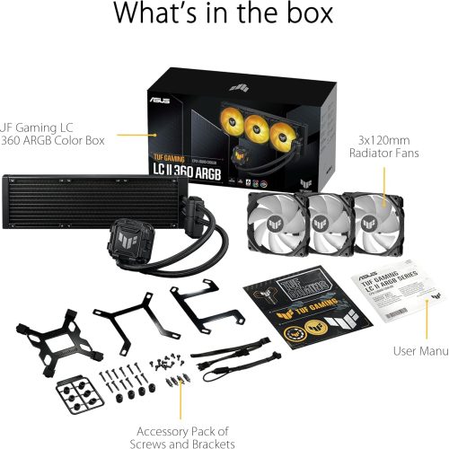 Asus TUF Gaming LC II 360 ARGB all-in-one CPU liquid coolers with Aura Sync Asus TUF Gaming LC II 360 ARGB all-in-one CPU liquid coolers with Aura Sync