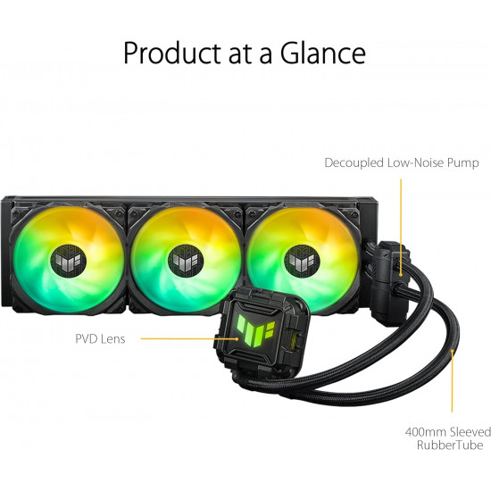 Asus TUF Gaming LC II 360 ARGB all-in-one CPU liquid coolers with Aura Sync Asus TUF Gaming LC II 360 ARGB all-in-one CPU liquid coolers with Aura Sync