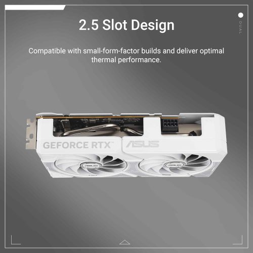 ASUS Dual GeForce RTX™ 5060 White OC Edition 8GB GDDR7 ASUS Dual GeForce RTX™ 5060 White OC Edition 8GB GDDR7