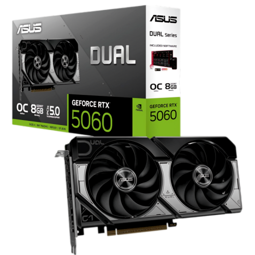  ASUS NVIDIA GeForce RTX 5060 DUAL OC 8GB GDDR7 Ray-Tracing Graphics Card