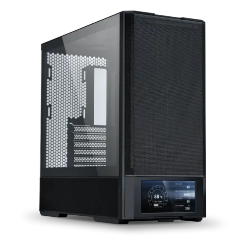 LIAN LI LANCOOL 207 DIGITAL Black Gaming Case with 6-Inch LCD LIAN LI LANCOOL 207 DIGITAL Black Gaming Case with 6-Inch LCD