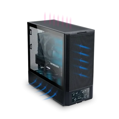 LIAN LI LANCOOL 207 DIGITAL Black Gaming Case with 6-Inch LCD LIAN LI LANCOOL 207 DIGITAL Black Gaming Case with 6-Inch LCD