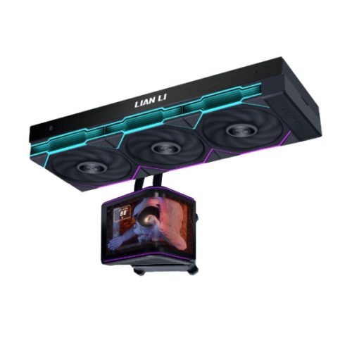  LIAN LI HydroShift II OLED Curved 360mm AIO Liquid Cooler with 6.67-Inch 2K 60Hz OLED Display