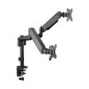 ذراع شاشة مزدوج جيم اون | يدعم شاشات 17-32 بوصة (حتى 9 كجم لكل ذراع) | اسود | طراز GO-2045 ذراع شاشة مزدوج جيم اون | يدعم شاشات 17-32 بوصة (حتى 9 كجم لكل ذراع) | اسود | طراز GO-2045