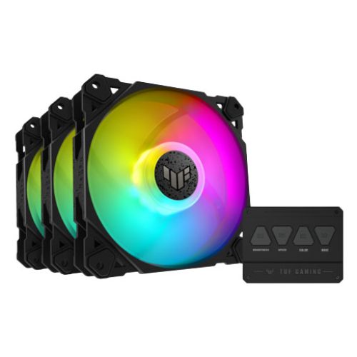 ASUS TUF Gaming TF120 ARGB chassis fan delivers high performance and durability in a rainbow of color ASUS TUF Gaming TF120 ARGB chassis fan delivers high performance and durability in a rainbow of color