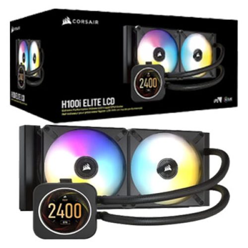 Corsair iCUE H100i ELITE LCD Display Liquid CPU Cooler