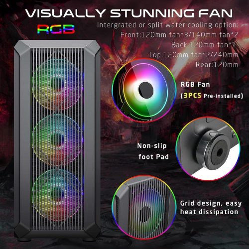 Gameon Trident II S-Series Mid Tower Gaming Case