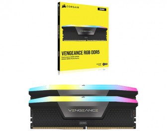 -Corsair DDR5 RAM VENGEANCE RGB 32GB (2x16GB) 6000MHz C40-Black