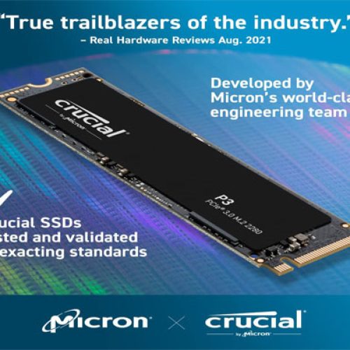 Crucial P3 1TB PCIe Gen3 3D NAND NVMe M.2 SSD, up to 3500MB/s