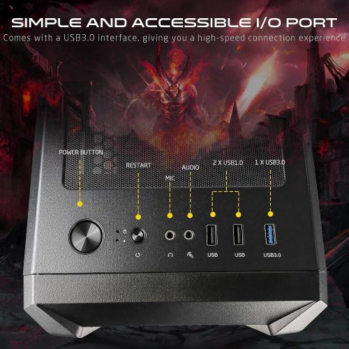Gameon Trident II S-Series Mid Tower Gaming Case
