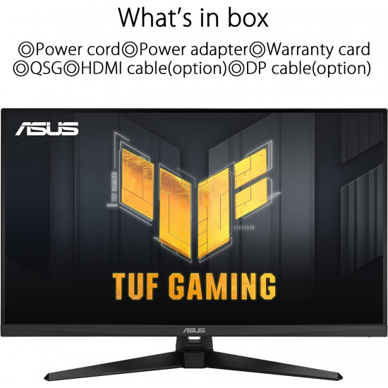 شاشة العاب اسوس توف | بدقة (2560x1440) QHD | مقاس 32 انش | من جيم اون GAMEON | لوحة IPS | استجابة 1 مللي ثانية | معدل تحديث 170 هرتز | طراز VG32AQA1A