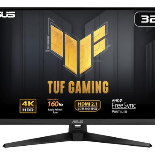 شاشة العاب اسوس توف ASUS TUF | بدقة 4K UHD (3840×2160) | مقاس 32 انش | استجابة 1 مللي ثانية | لوحة IPS | معدل تحديث 144 هرتز | طراز VG32UQA1A شاشة العاب اسوس توف ASUS TUF | بدقة 4K UHD (3840×2160) | مقاس 32 انش | استجابة 1 مللي ثانية | لوحة IPS | معدل تحديث 144 هرتز | طراز VG32UQA1A