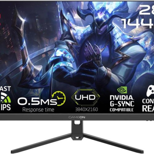 شاشة العاب جيم اون GAMEON | بدقة4K UHD (3840×2160) | مقاس 28 انش | استجابة 1 مللي ثانية | لوحة IPS | معدل تحديث 144 هرتز | طراز GOP28UHD144IPS شاشة العاب جيم اون GAMEON | بدقة4K UHD (3840×2160) | مقاس 28 انش | استجابة 1 مللي ثانية | لوحة IPS | معدل تحديث 144 هرتز | طراز GOP28UHD144IPS