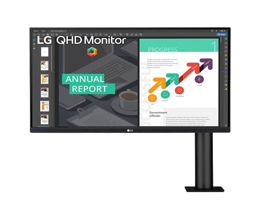 شاشة ال جي LG Ergo | بدقة QHD (2560×1440) | مقاس 27 انش | لوحة IPS | تقنية AMD فري سينك | طراز Ergo 27QN880-B شاشة ال جي LG Ergo | بدقة QHD (2560×1440) | مقاس 27 انش | لوحة IPS | تقنية AMD فري سينك | طراز Ergo 27QN880-B