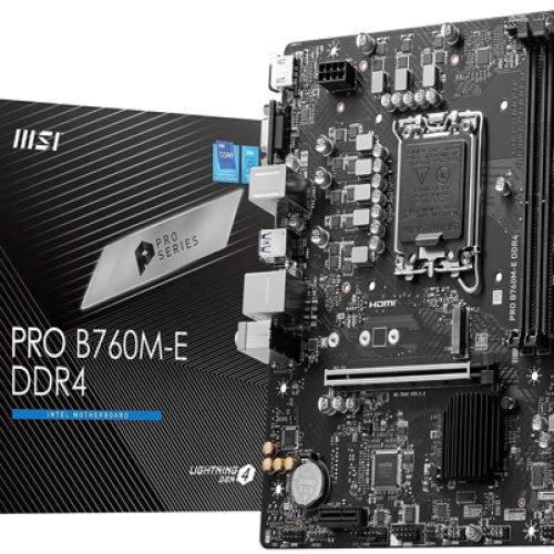 MSI Pro B760M-E DDR4 Motherboard MSI Pro B760M-E DDR4 Motherboard
