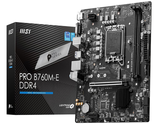 MSI Pro B760M-E DDR4 Motherboard