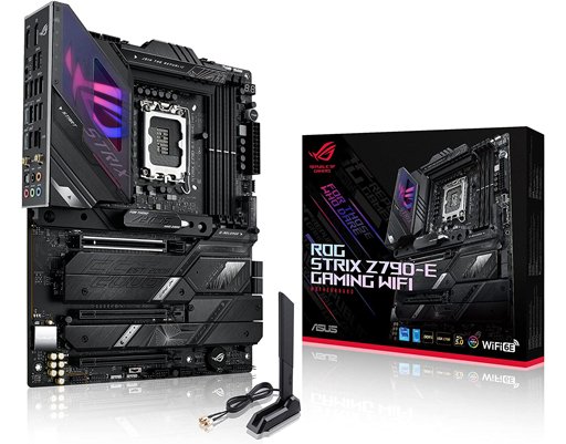 لوحة أم اسوس روج ستريكس ASUS ROG STRIX Z790-E GAMING WIFI DDR5 لوحة أم اسوس روج ستريكس ASUS ROG STRIX Z790-E GAMING WIFI DDR5