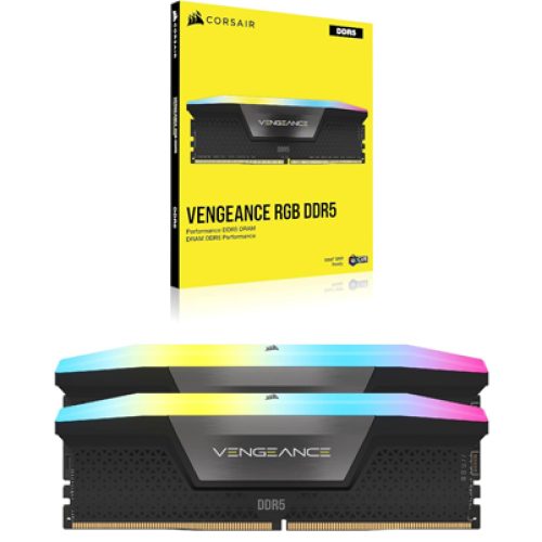 CORSAIR VENGEANCE RGB 16GB DDR5 DRAM 5200MHz C40-Black