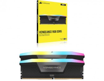 CORSAIR VENGEANCE RGB 16GB DDR5 DRAM 5200MHz C40-Black