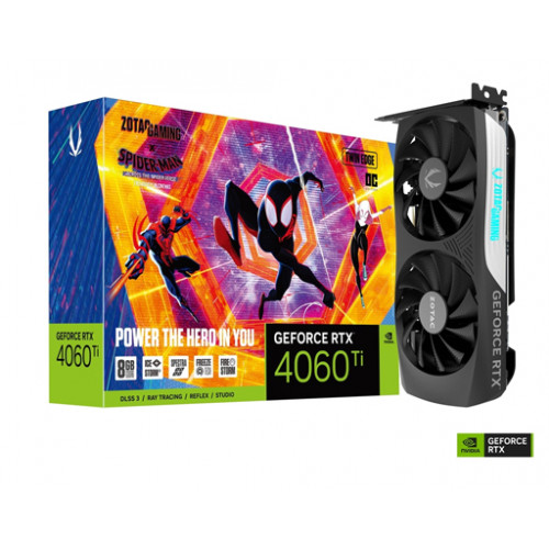 ZOTAC GAMING GeForce RTX 4060 Ti 8GB Twin Edge OC SPIDER-MAN