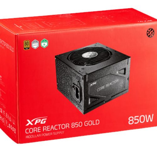 XPG CORE REACTOR ATX Fully Modular Power Supply – 850 Watt 80 Plus Gold Certified | 22 Total Connectors | Low Noise PSU