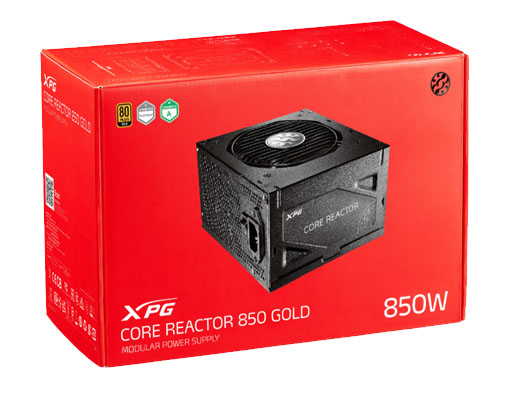 XPG CORE REACTOR ATX Fully Modular Power Supply – 850 Watt 80 Plus Gold Certified | 22 Total Connectors | Low Noise PSU