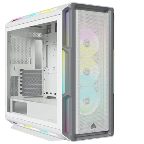صندوق كمبيوتر العاب CORSAIR | حجم متوسط | يدعم ATX | ابيض | اضاءة RGB | طراز CORSAIR iCUE 5000T صندوق كمبيوتر العاب CORSAIR | حجم متوسط | يدعم ATX | ابيض | اضاءة RGB | طراز CORSAIR iCUE 5000T