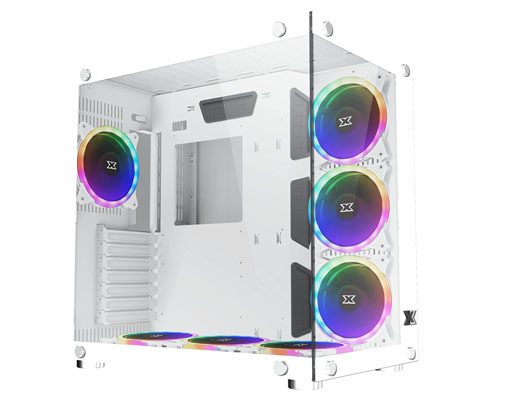 ATX Xigmatek Aquarius Plus Arctic PC Case with 7X AY120