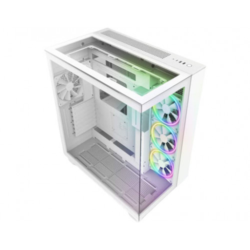 صندوق كمبيوتر العاب  H9 Elite RGB | حجم متوسط  | يدعم ATX | من شركة  NZXT | ابيض | طراز H9 Elite