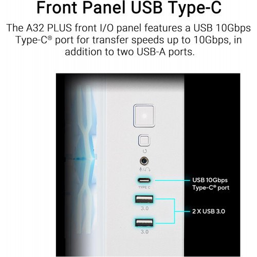 ASUS A32 PLUS White Mid Tower Case