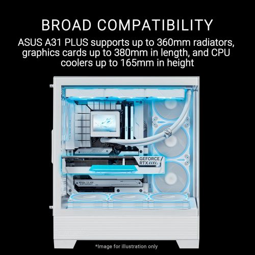  ASUS A31 PLUS TG ARGB White ATX PC