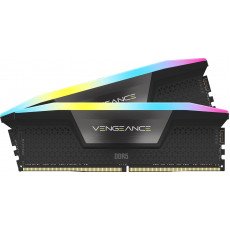 CORSAIR VENGEANCE RGB 96GB (2×48GB) DDR5 5200MHz Memory Kit – Black
