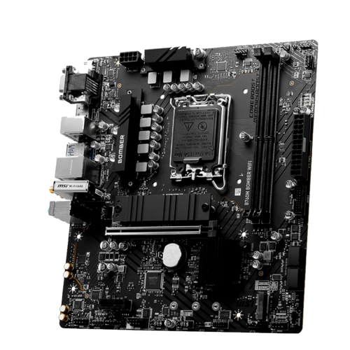 MSI B760M BOMBER WIFI DDR5 Micro ATX Motherboard MSI B760M BOMBER WIFI DDR5 Micro ATX Motherboard
