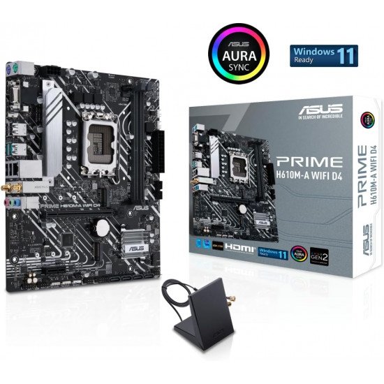 ASUS PRIME H610M-A WIFI D4 Intel LGA 1700 ASUS PRIME H610M-A WIFI D4 Intel LGA 1700