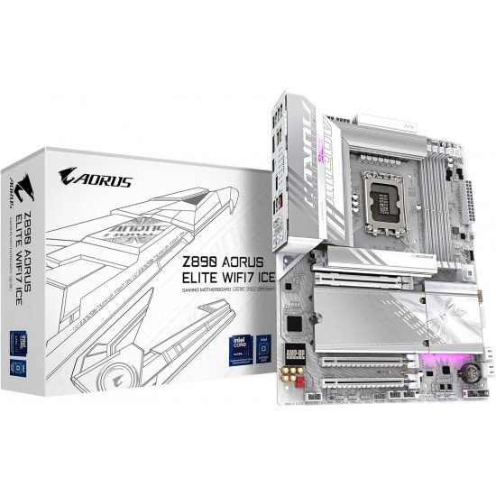 GIGABYTE Z890 AORUS ELITE WIFI7 ICE Motherboard GIGABYTE Z890 AORUS ELITE WIFI7 ICE Motherboard