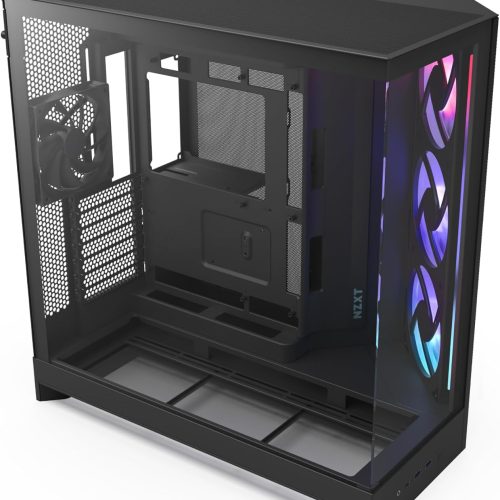 NZXT H9 Flow RGB Mid-Tower ATX Case Black NZXT H9 Flow RGB Mid-Tower ATX Case Black