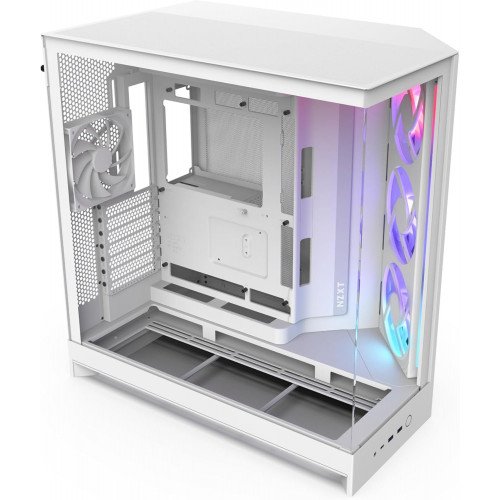 NZXT H9 Flow RGB Mid-Tower ATX Case White