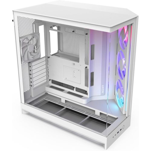 NZXT H9 Flow RGB Mid-Tower ATX Case White NZXT H9 Flow RGB Mid-Tower ATX Case White