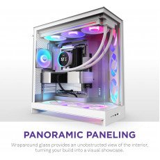 NZXT H9 Flow RGB Mid-Tower ATX Case White