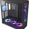 NZXT H9 Flow RGB+ Black Mid-Tower ATX Case NZXT H9 Flow RGB+ Black Mid-Tower ATX Case