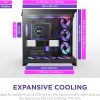 NZXT H9 Flow RGB+ Black Mid-Tower ATX Case NZXT H9 Flow RGB+ Black Mid-Tower ATX Case